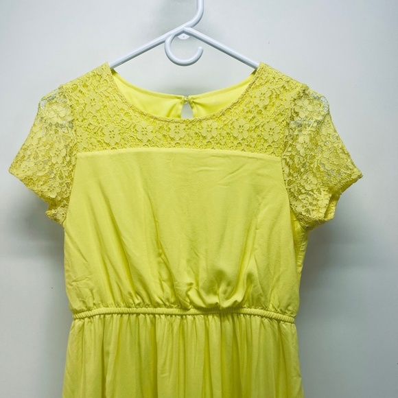 So Women’s Casual Short SunDress Floral Yellow Size XL - Picture 3 of 11